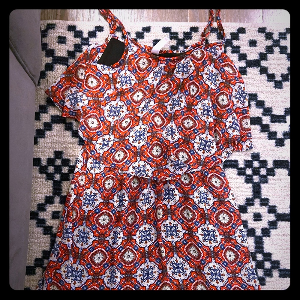 Xhilaration Red Flounce Sundress: Small